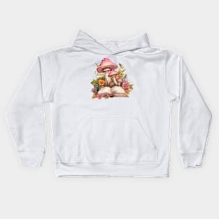 Magical Mushroom Spellbook Kids Hoodie